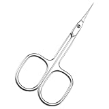 Professionelle Nagelhautschere, Nagelhautschere, Hautschere Vergoldet, Nagelhautschere Turmspitze, zum Präzisen Kürzen Entfernen von Nagelhaut, Augenbrauen und Wimpern