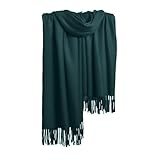 KBRPEY Schal Pashmina Stola für Damen Kuschelige Warme Winter Schals Langer Damen Schal Fransen für Frauen Abendkleider Hochzeit Festlich