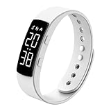 Schrittzähler ohne App und Handy Fitnessuhr Damen Herren Fitness Armband Schlaftracker Fitnessarmband Fitness Tracker Uhr Digital Armbanduhr Laufuhr Kalorien Distanz Sport Wecker Mädchen Junge Kinder