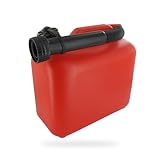 Kanister 5L - Plastikkanister mitAusgießer - UN-Standard für den Transport gefährlicher Güter, Rot