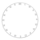 Zahlenring Dartscheibe - Premium Edition - passend für Fast alle Dartboards. Upgrade Your Dartboard. Extra dick