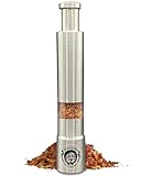 UNCLE SPICE® Trinidad Scorpion Flocken in Einhandmühle aus Edelstahl als Probierset - ca. 4g extrem scharfer Chiliflocken in praktischer Einhandmühle - Ideal zum BBQ und für Grillfeste als Mitbringsel