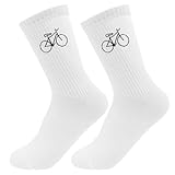 HUKUMA Rennrad Socken,35-46 Fahrradsocken Herren,Fahrrad Geschenk für Herren Damen,Rennrad Zubehör,Fahrradfahrer Tennissocken Accessoires,Lustiges Geschenk für Geburtstag Männer und Frauen