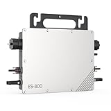 Mikro-Wechselrichter 800W, Solar Wechselrichter MPPT Mikro-Solar-Netzeinspeise, Plug and Play Home Einfache Installation WiFi Überwachung mit APP IP67 Wasserdicht