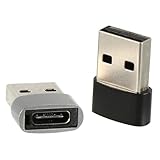 Gadpiparty 2St USB-Adapter Ladegerät für tragbare Telefone USB OTG USB-Stecker-Adapter stoßverbinder Typ-C-zu-USB-2.0a-Konverter Typ-C-auf-USB-2.0a-Adapter Type Legierungsmaterial