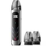 MECIGA E Zigarette Starter Kit Aufladbare Vape Pod System,mit 1000mAh Akku 2ml Nachfüllbarer Pod, MTL Dampfen, Nikotinfrei ohne e-liquid