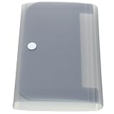 MAGICLULU Kleiner Akten Akkordeon Organizer aus Kunststoff Tragbarer Dokumentenordner mit Mehreren Fächern Erweiterbare Büro und Schulmappe für Quittungen und Belege Graue Datei Aktentasche