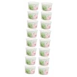 VALICLUD 2 Sätze Dessertschale Aus Papier Pappbecher Eisbecher Flamingo-schalen Aus Papier Papierhalter Papierschale Für Behälter Aus Eispapier Eiscreme Tasse 8 Stück * 2