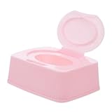 BESTYASH Wipes Box mit Staubdichtem Flip Deckel Praktischer Feuchttuchspender Leichtes Tragbares Design für Reise Badezimmer Nachfüllbar Einfache Einhandbedienung