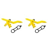 Remingtape 2X Mini-Fahrrad-Rad-Zentrierständer, Fahrrad-Felgen-Einstellwerkzeuge, Fahrrad-Rad-Reparatur-Werkzeuge, Fahrradzubehör, Gelb