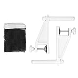 cardyven Tischtennisnetz und Post -Set, Faltbare Feder -Pi -Ng -Pong -Trainings -Mesh -Klemme auf EIN verstellbarem tragbarem Tischtennisnetz mit Schraube auf der Klammer für den Innenraum