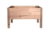 mgc24 Hochbeet Massiv für Kinder - Kiefernholz Braun rechteckig für Garten/Terrasse/Balkon - 79 x 40 x 50 cm
