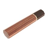 UTHCLO Japanischer Küchenmessergriff Achteckig aus Rosenholz und Blut Sandelholz Ersatzgriff für Sujihiki Nakiri Kochmesser Traditioneller Wa Griff mit Metallzwinge für Küchenmesser