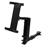 SEWACC Verstellbare Auto Kopfstützen Tablet Halterung mit Drehung rutschfest Stoßdämpfend Ladeanschluss Freundlich Kompatibel für Rücksitz Handy und Tablethalterung