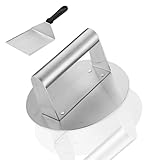 PSC GOODS Burgerpresse | Edelstahl Smash Burgerpresse mit Spatel, 15,7 cm Hamburger Smasher Werkzeug, Hamburgerpresse perfekt für Fleischgewichtpresse, Kochen, und Burgerzerkleinerer für Grillplatte -