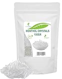 Mentholkristalle - 100 gr - Kühlende und erfrischende Wirkung, Wird als Zutat in kosmetischen Formulierungen, Saunazubehör, Saunaaufguss verwendet, 100% natürliches Minzöl