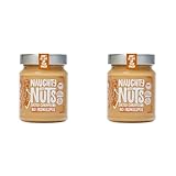 NAUGHTY NUTS Bio Erdnussmus Salted Caramel | Vegane Erdnussbutter | 100% Natürlich | Ohne Palmöl & Zucker | Ideal Als Topping Für Müsli | 250g (Packung mit 2)