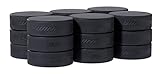 Winnwell Schwarze Eishockey-Pucks, 18 Stück, Box mit Standard-Eispuck, 170 g, offizielle Größe, ideal für Schlägerhandhabung und Trainingsübungen für Jugendliche und Erwachsene