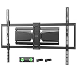 monTEK Hochbelastbare Ultra Slim TV Wandhalterung für 50-100 Zoll Fernseher bis zu 85kg, Schwenk & Neige & Ausziehbare TV Halterung mit Gelenkigen Doppelarmen, MAX VESA 800x600 mm
