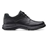 CLARKS - Mens Casual - Clarks Un Brawley Lace Black Leather - Standard - 9.5 UK - Black