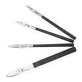 HOMSFOU 4 Stück Lineares Stiftset Kartographie-Stift Künstler Linealstift herrschende Federzeichnung Farben pinsel Linienstift für Künstler Linealstift für Künstler Eisen Schwarz