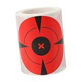 JUMPLAWN 1Rolle Zielaufkleber Selbstklebende Zielscheiben Fluoreszierende für Schießtraining Hochklebrige Aufkleber für Professionelles und Verbesserung