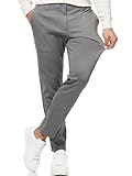 Indicode Herren Rodekro Performance Pants | Chinohose Herrenhose Super Stretch Stoffhose Bequeme Business Hose für Männer Grey Mix 36/32