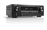 Denon AVC-S670H 5.2-Kanal AV-Receiver, Dolby Surround Sound, 6 HDMI Eingänge und 1 Ausgang, 8K HDMI, Bluetooth, WLAN, AirPlay 2, HEOS Multiroom, Alexa kompatibel, Schwarz