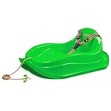 Tymar Schlitten Baby ab 1 Jahr, babyschlitten, Kinder Schlitten mit Sicherheitsgurt (Grün)