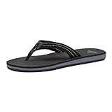 Quiksilver Carver, Flip-Flops für Herren, einfarbig schwarz, 49.5 EU