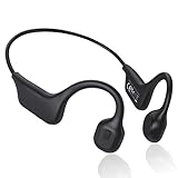 IFECCO Knochenschall Kopfhörer Bluetooth 5.3,Open Ear Kopfhörer Sport mit Mikrofon,Kabellos Knochenschall Headset,IPX5 Wasserdicht Bone Conduction Kopfhörer für Läufer Radfahren