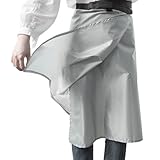 Sanfiyya Regenrock, ultraleichte Nylon -Regenhose Kilt, wasserdichtes Halbponcho, winddichtes Regenbekleidungsliner zum Wandercamping -Radfahren (a)