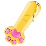 OIXYAZ 1 stück Katzenspielzeug, 5 Muster,interaktives Spielzeug Schlüsselanhänger,Gelb,A