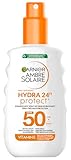 Garnier Ambre Solaire Hydra Protect+ 24h LSF 50 Sonnenschutz-Spray, Schutz vor UVA und UVB, mit Vitamin E, 150 ml