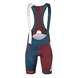 PPQIRU Herren-Radsport-Trägershorts Herren Radhose mit gepolsterter Trägerhose for den Sommer, Rennrad, Fahrradhose, Trägerhose, Fahrradbekleidung(Color A,XXL)