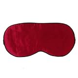 Jojomis Schlafmaske aus reiner Seide, für Augenbinde, Reise, Schlafhilfe, Blinder, Rot, wie beschrieben