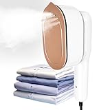 Steamer Dampfglätter, 1000W Dampfbügeleisen 2 in1 Tragbarer Handheld Dampfbügler Mini Dampfglätter Reisebügeleisen Schnelles Aufheizen Steam iron Dampfbügler mit 100ml Wassertank für Reise &Urlaub