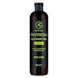 Duschgel für männer Erfrischend 500ml - Gel mit ätherischem Zitronengrasöl - Reinigung und Pflege - Frischer Duft - Körperpflege - Hautpflege - Shower Gel Refresh