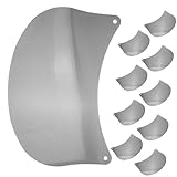 Veemoon 10 Stück Hut Zubehör Sonnenhüte Visier Hüte für Männer Rand Hut mit breiter Krempe Schirm für Mütze Sonnenhutkrempe bequemer Hutschirm Hutteil Plastik Black