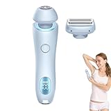 Rasierer Damen | 2 In 1 Intimrasierer Für Frauen | Elektrisch Rasierer Mit IPX7 Wasserdicht - Kabelloser UBS Nass/Trocken Epilierer Für Gesicht Bikini Beine Arme Körper