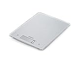 Soehnle Page Comfort 300 slim, digitale Küchenwaage, silber, Gewicht bis zu 10 kg (1-g-genau), Haushaltswaage mit Sensor-Touch, elektronische Waage inkl. Batterien, ultraflaches Design