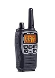 Midland XT70 Funkgerät, Dualband Walkie Talkie, professionelles Funkgerät mit 69 LPD und 24 PMR446 Kanälen, Schnellladung, 12 km Reichweite, 38 Töne, 83 Codes, Farbe Grau, Set mit 2 Funkgeräten, C1180