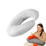LAP -Kissen - unterstützendes Ellbogenkissen, U -Formkissen | Bequemes ergonomisches Kissen mit sanfter Unterstützung ideal für Erwachsene Kinder Lesen Arbeiten Häkeln Beobachtung Sofa Bett Home Offic