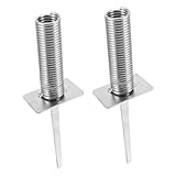 EXHUMKY 2 Stück Fußball Eckfahnenmast, Fahnenmast, Bodenpfahl, Fahnenstangen, Bodenfahnenmast, Fußballstangen, Bodenfahnenmast, Flaggenfußballausrüstung, Fußballfeldausrüstung,