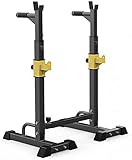 Klimmzugstange, Dip-Station, robustes Squat-Rack, Dip-Station, Dip-Ständer, Klimmzug-Push-Up-Parallelstange mit Multi-Position-Spotter, Dip-Stangen, Hantelscheibenhalter für Heim-Fitnessstudio, Tower