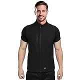 BWOLF GRIN Softshell Weste Herren Outdoor Softshellwesten Weste Softshell Herren (DE/NL/SE/PL, Alphanumerisch, L, Regular, Regular, Schwarz)