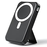 Powerbank für Magsafe, Magnetische Power Bank 10000mAh, PD 22.5W USB-A Ausgabe, Kabelloses Tragbares Ladegerät mit Typ-C-Eingang & Ausgang, Externe Handyakkus LED-Anzeige für iPhone 17/16/15/14/13/12
