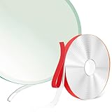 Tiruiya Silikon Dichtband Dichtlippe Glasbodenplatte - Dichtung Glasdichtungen Selbstklebend, Dichtlippe für Glasbodenplatten, Kaminofen, Ofenplatte, Bodenplatte, Feuerschutzplatte (5m)