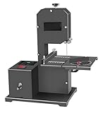 800W Kompakte Tischbandsäge mit 45° neigbarem Metallarbeitstisch,70mm Schnitthöhe + 90mm Schnittweite,Kurven- & Geradeschnitte in Holz,Bandsäge für Holzbearbeitung, Basteln und Heimwerken