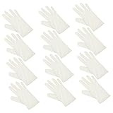 EXHUMKY 6Paare Schutzhandschuhe für Inspektionen Atmungsaktive Baumwollhandschuhe für Schmuck für Veranstaltungen und Objekte Feuchtigkeitsspendend